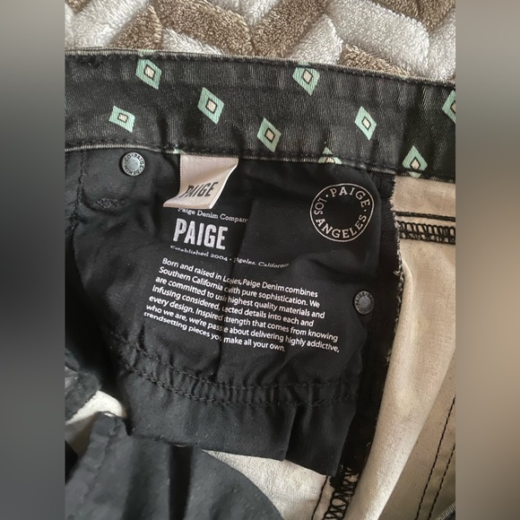 PAIGE Teal Diamond Gray Black stone wash Verdugo Ultra Skinny Jeans size… - Picture 5 of 7